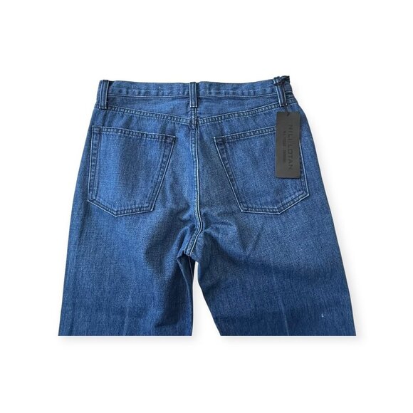 Nili Lotan Straight Leg Jeans Dark Wash Blue Denim Mid-Rise, Size 28 - MSRP $395 - Picture 11 of 14